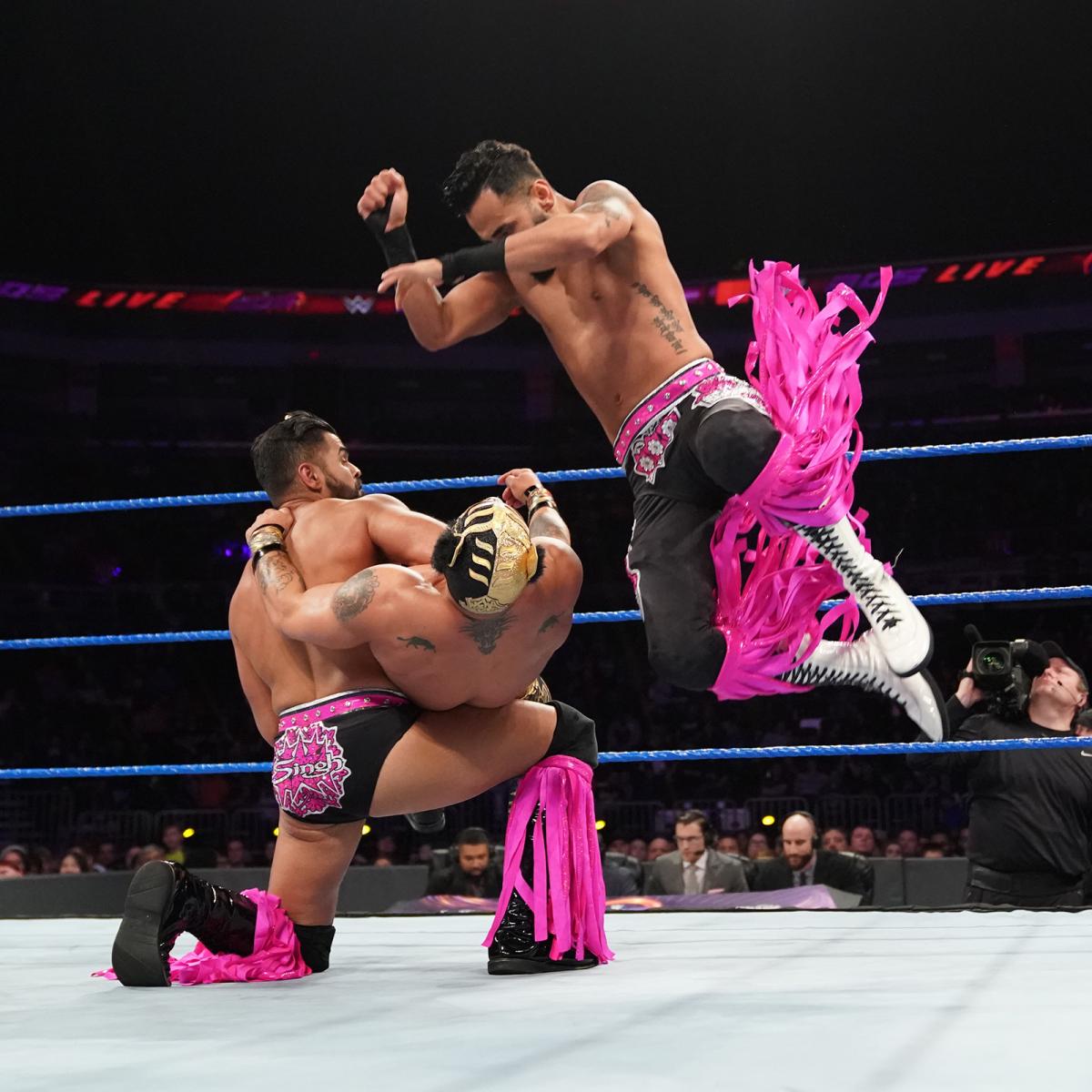 辛格兄弟回归，德鲁·古拉克大战托尼·尼斯！《WWE 205 Live 2019.05.02》