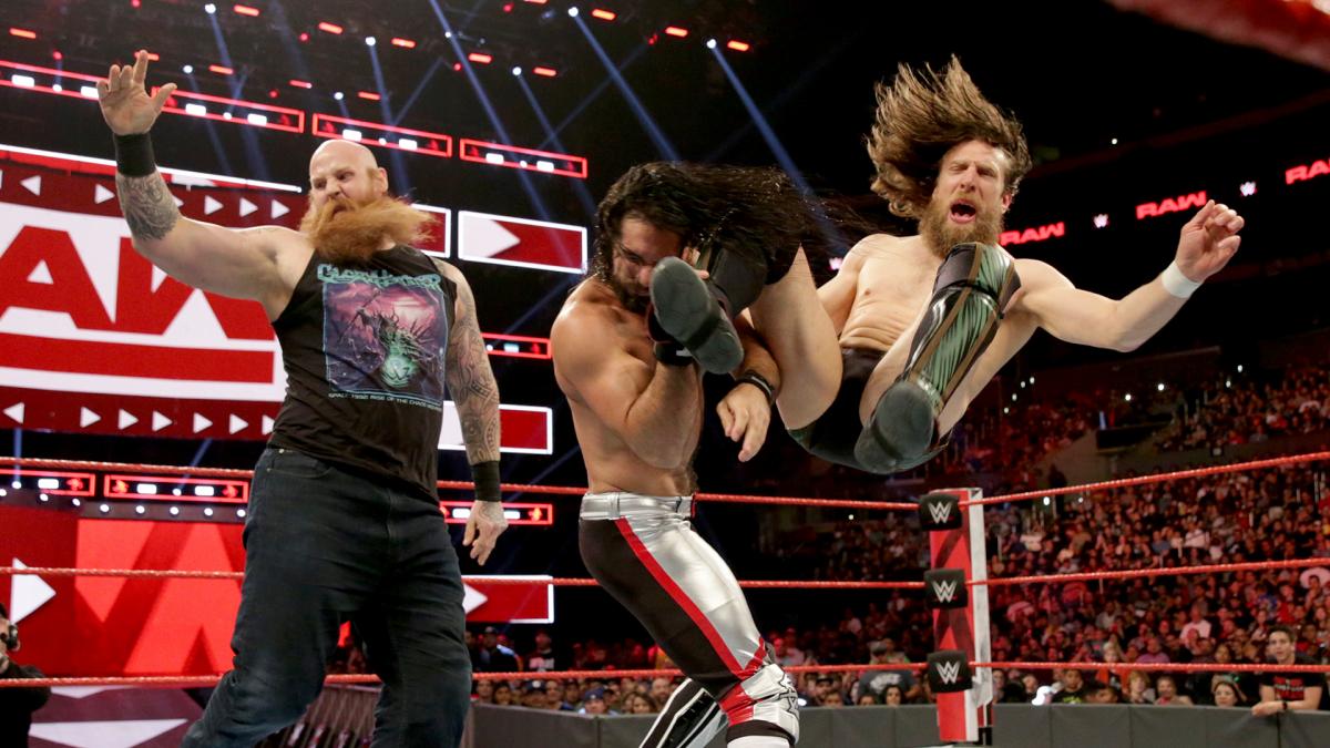 塞斯·罗林斯大战丹尼尔·布莱恩！《WWE RAW 2019.06.18》