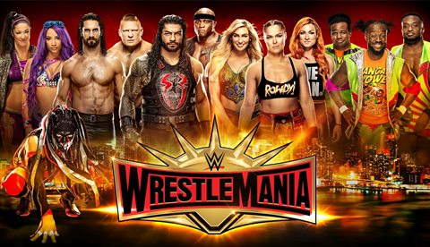 WWE Wrestlemania 35比赛视频