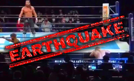昨日NJPW比赛期间突发7.0级地震，选手一度回到后台