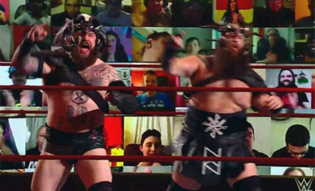 WWE维京攻略重返RAW节目，比赛打法延续强势！