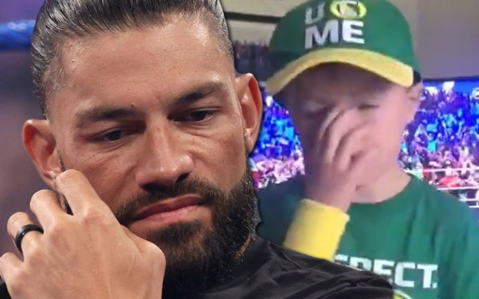 WWE小摔迷因为塞纳输掉比赛而痛哭，没想到罗曼居然这样说……