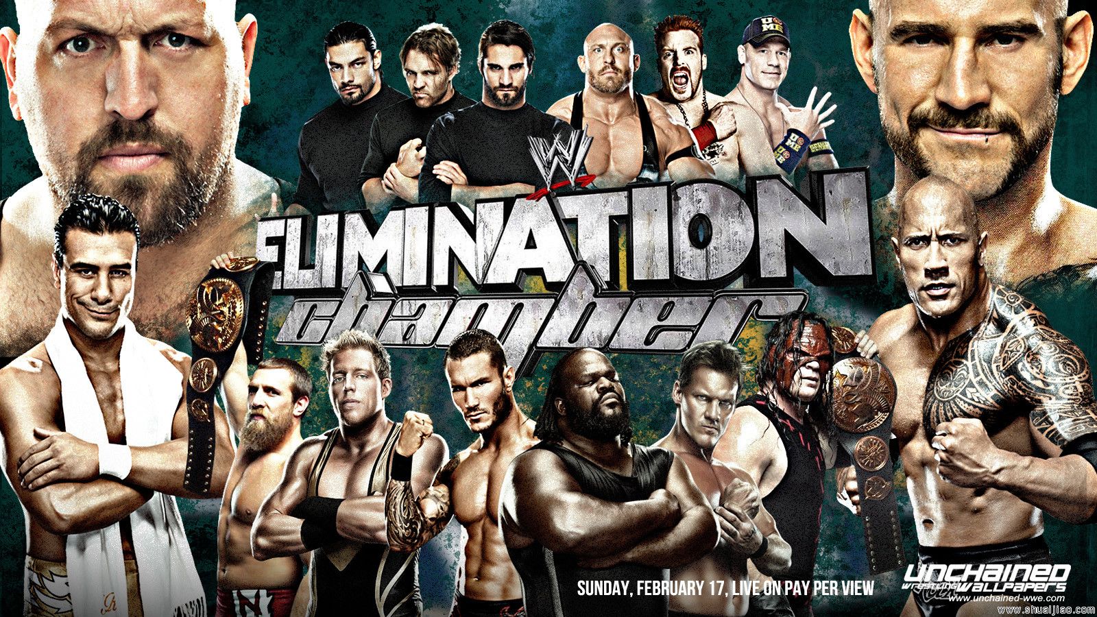 WWE PPV 铁笼密室2013高清桌面（群星）