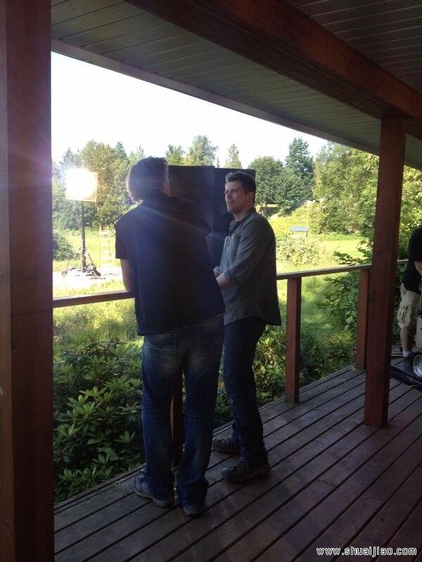 米兹新电影拍摄期间现场照