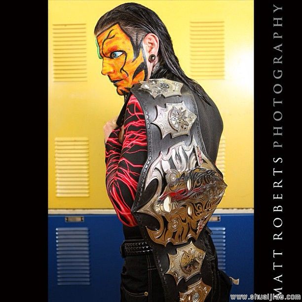 杰夫·哈迪冠军时期的一组写真