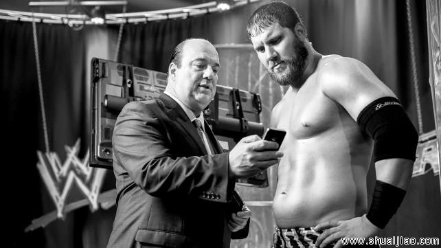 海曼、柯蒂斯·阿克塞尔后台交谈《RAW2013.05.21》