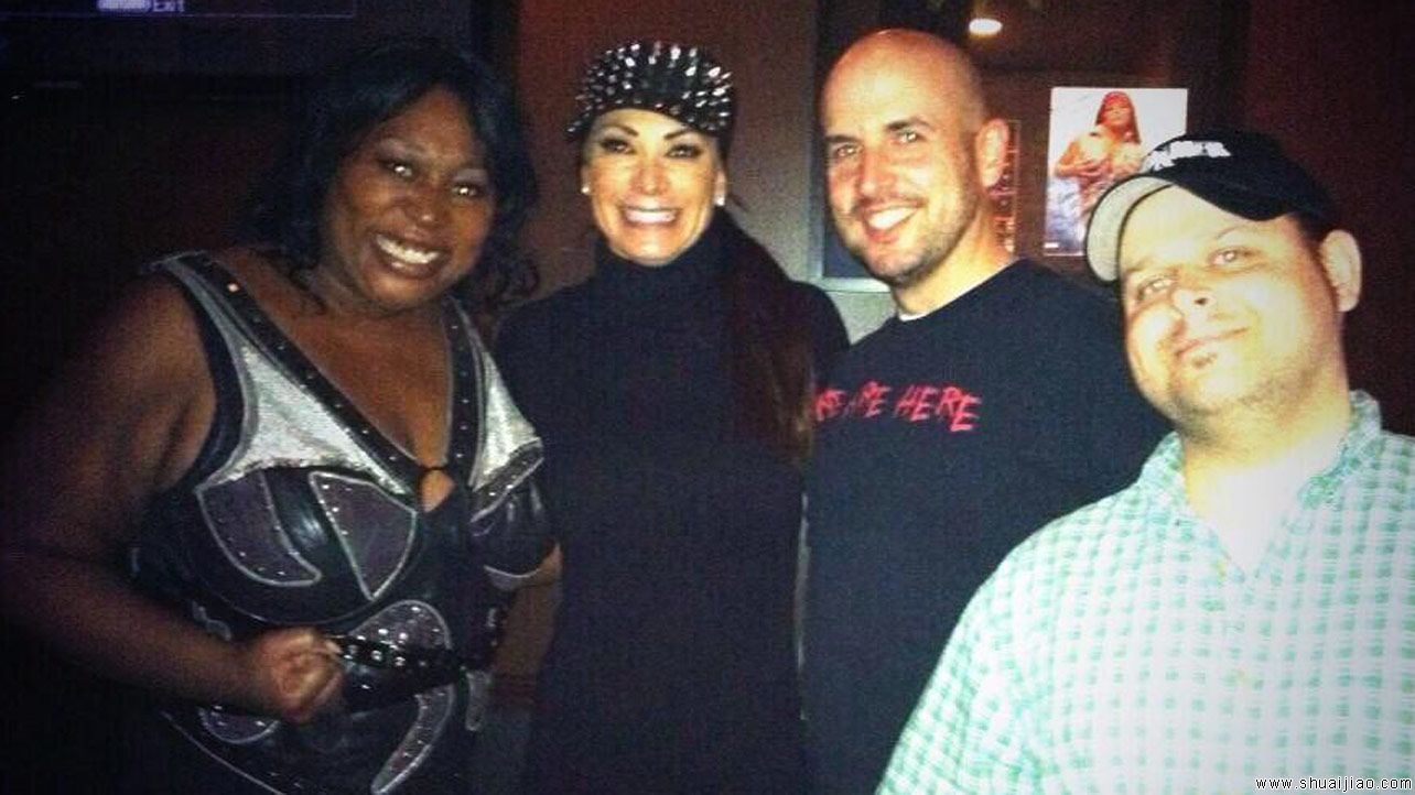 摔角明星聚会搞怪照