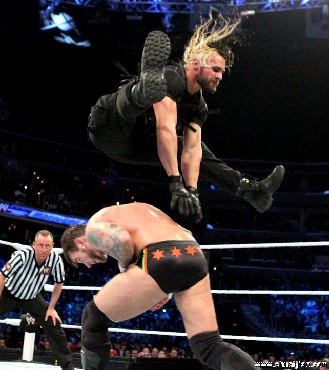 CM·朋克&乌索兄弟 vs 圣盾《SD 2014.01.03》