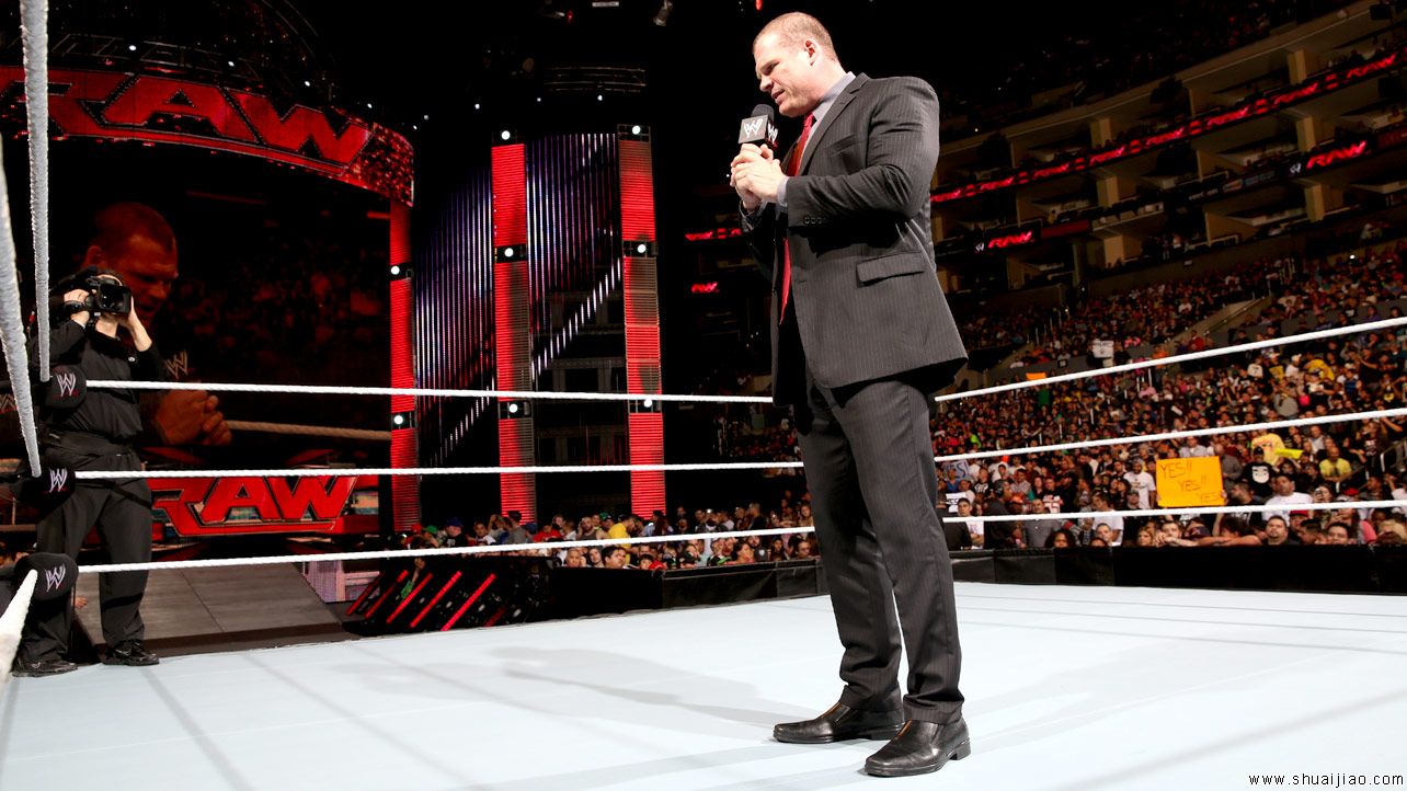 布莱恩阻挠凯恩发言《RAW 2014.02.11》