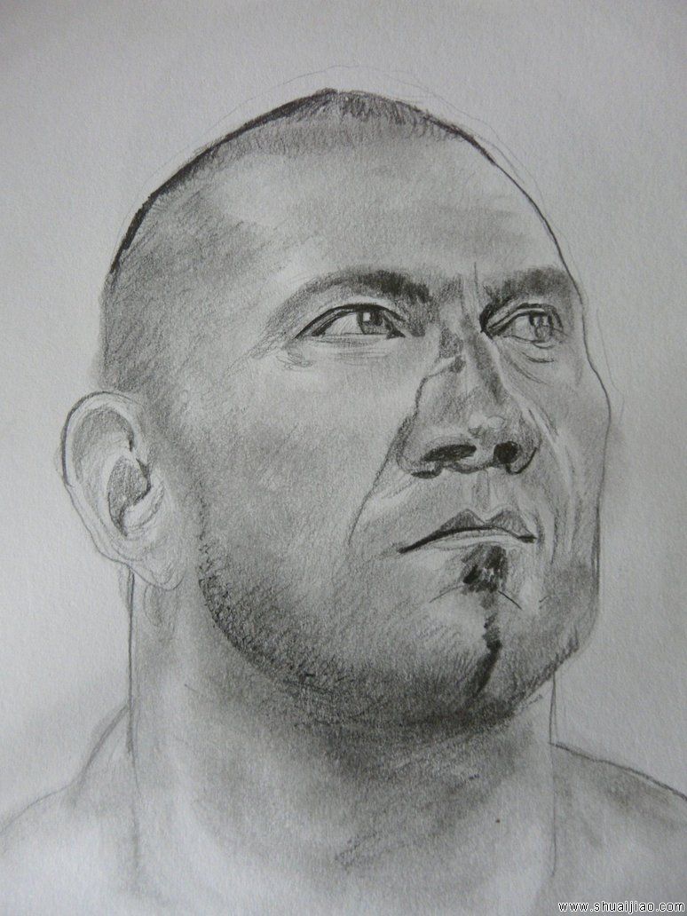 摔迷分享WWE巨星素描画集