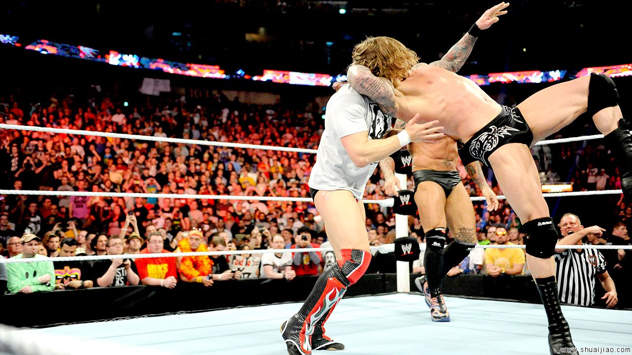 丹尼尔·布莱恩 vs HHH《Raw 2014.04.08》