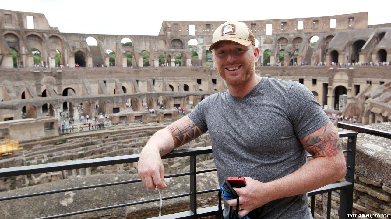 WWE摔角巨星罗马旅途照片