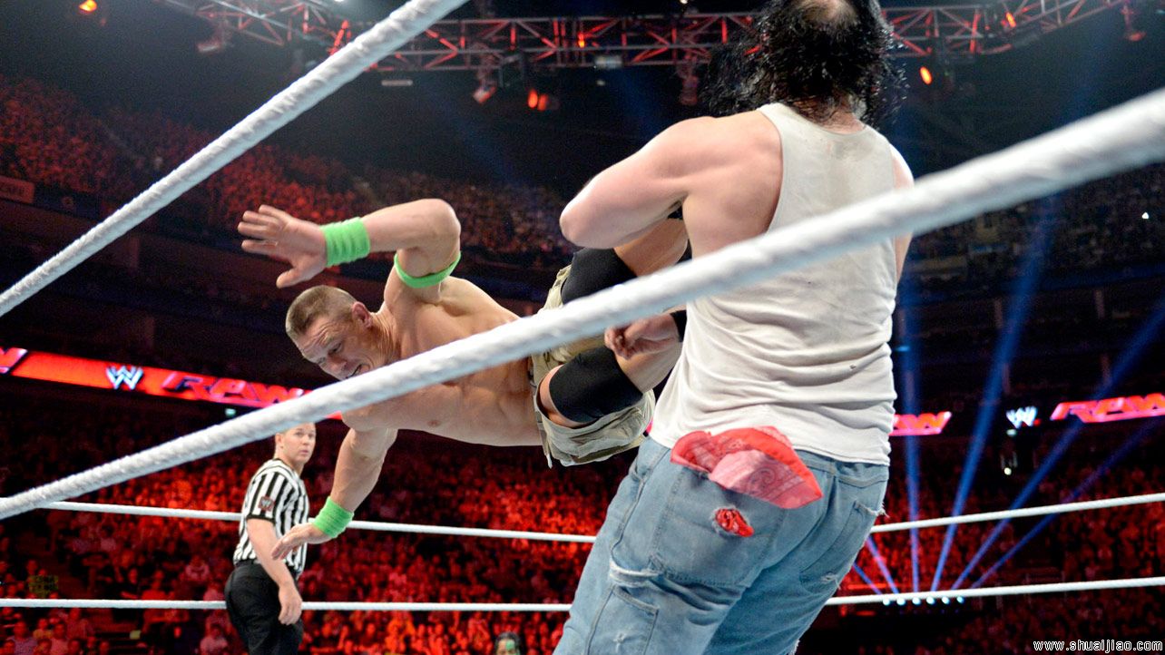 约翰·塞纳 vs 怀亚特家族《Raw 2014.05.20》