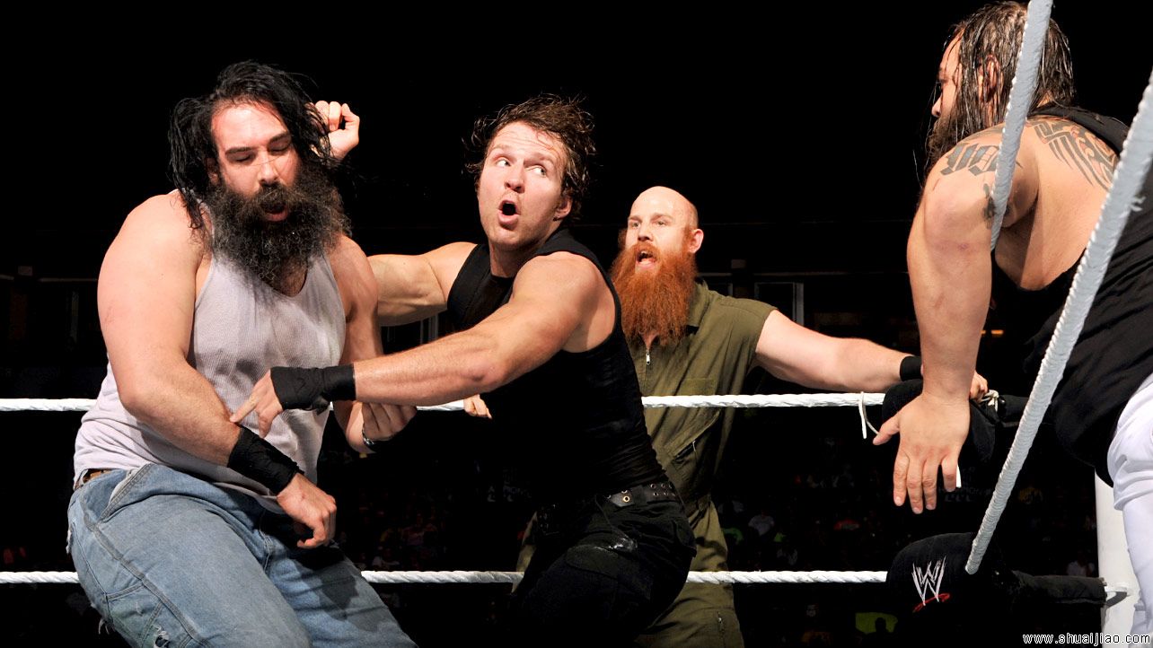 塞纳&迪安&雷恩斯 vs 怀亚特家族《Raw 2014.06.10》