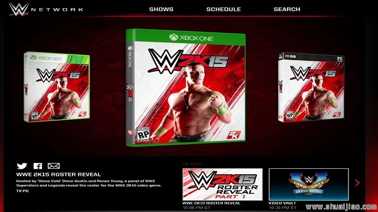 WWE透露《2K15》将登PC端，游戏真人毫无二致