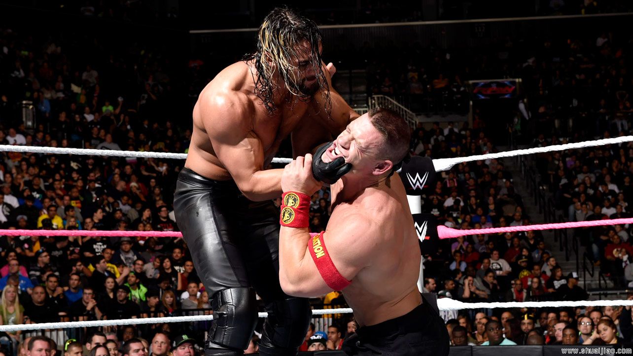 塞纳 vs. 兰迪&凯恩&罗林斯《RAW2014.10.07》