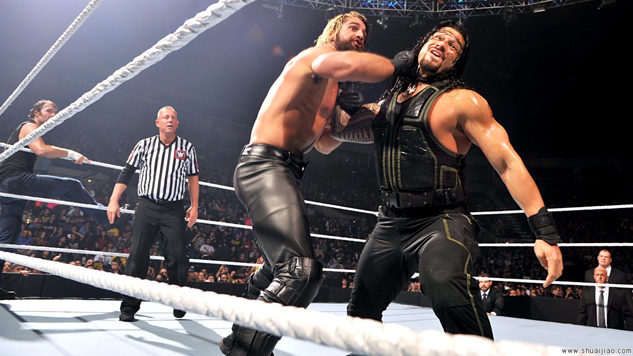 雷恩斯&安布罗斯 vs. 大秀哥&罗林斯《SD 2015.01.09》