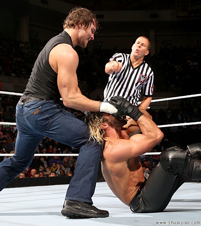 布莱恩&雷恩斯&安布罗斯 vs. 罗林斯&凯恩&大秀哥《SD 2015.01.16》