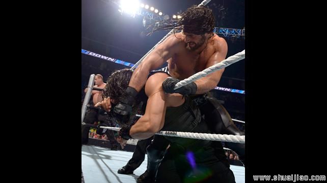 罗曼·雷恩斯对阵赛斯·罗林斯和凯恩《SD 2015.03.19》