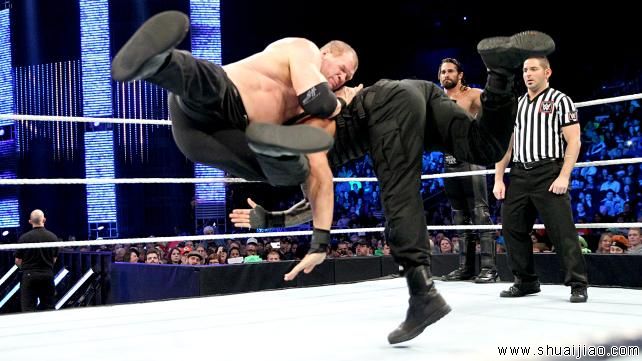罗曼·雷恩斯对阵赛斯·罗林斯和凯恩《SD 2015.03.19》