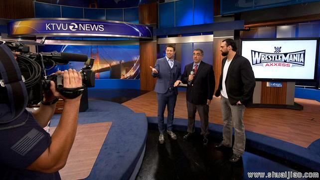 米兹和仙道在摔角狂热31采访现场