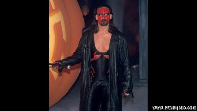 摔角巨星令人恐惧的脸部彩绘