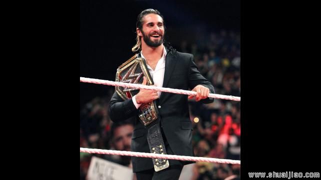 迪安·安布罗斯打断赛斯·罗林斯讲话《RAW 2015.05.19》