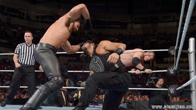 安布罗斯和雷恩斯对阵罗林斯和凯恩《SD 2015.05.28》