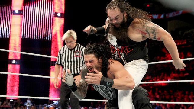 罗曼·雷恩斯本期三战布雷·怀亚特《RAW 2015.06.02》