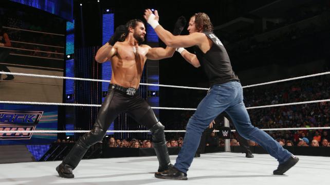 迪安·安布罗斯对阵塞思·罗林斯《WWE SmackDown 2015.06.25》