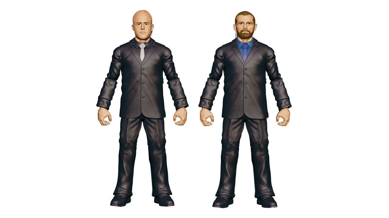 WWE人偶在圣地亚哥国际动漫大会上的照片