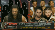 WWE RAW 2015.11.03比赛视频（中文5):五对五组队赛