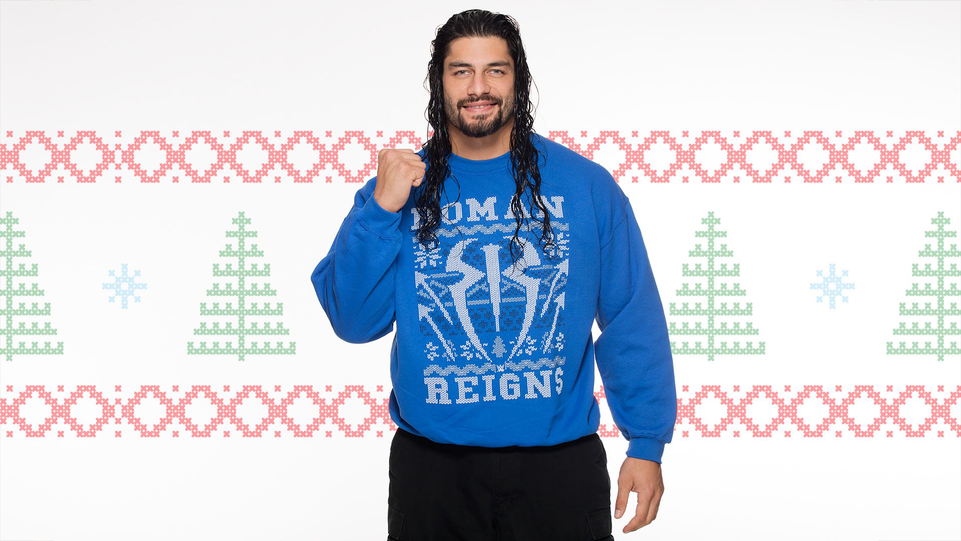 当威风凛凛的WWE巨星穿上毛衣......