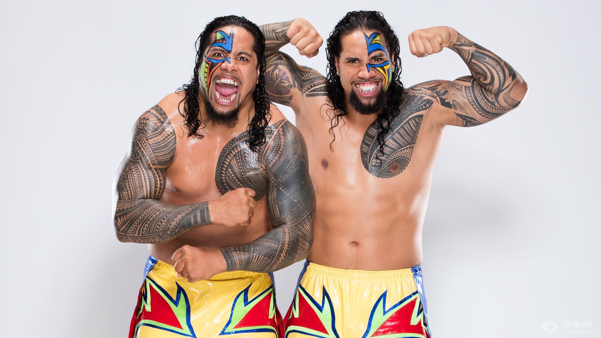 WWE选手演绎“肌肉的盛宴”