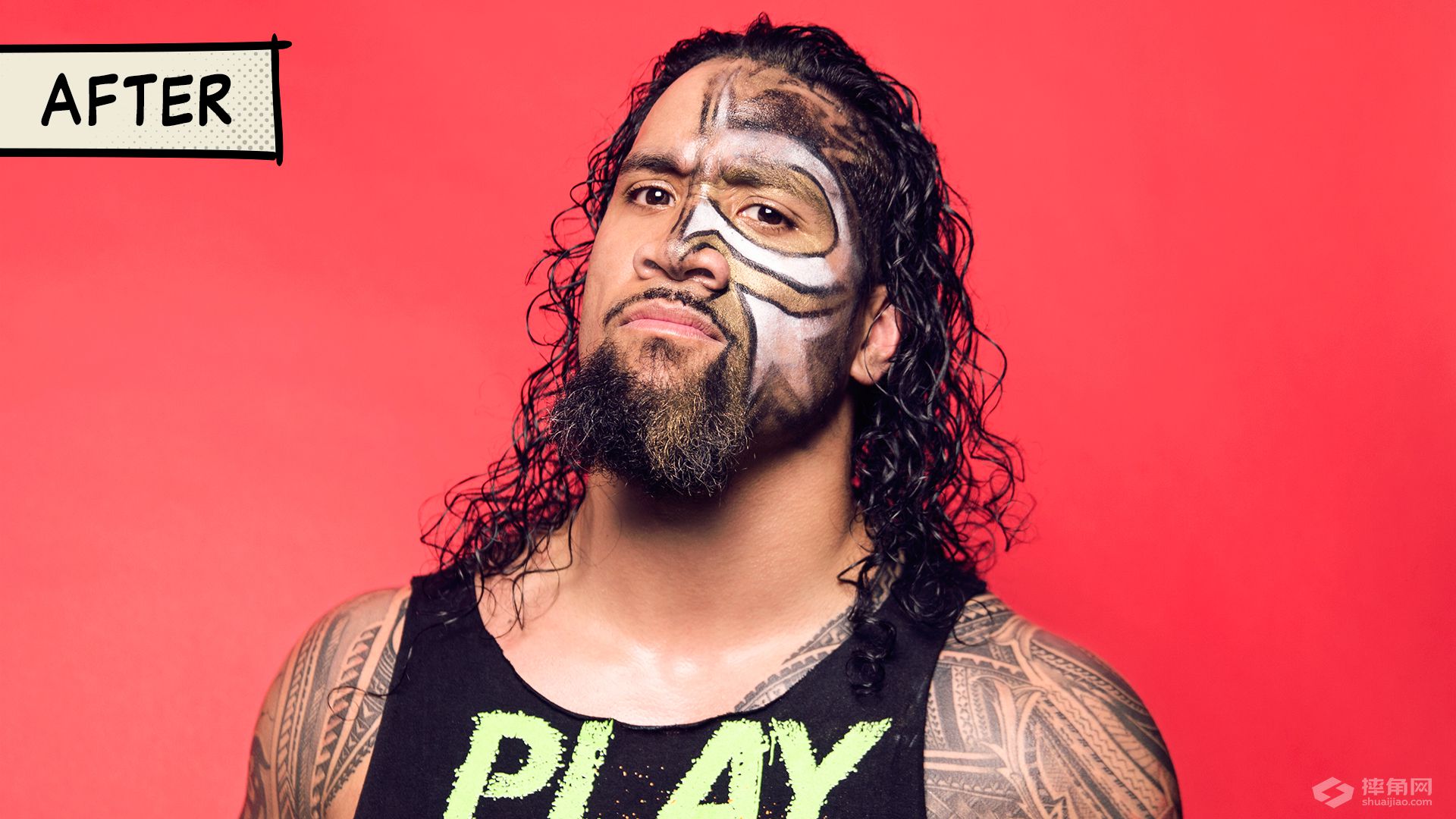 WWE选手赛前赛后对比