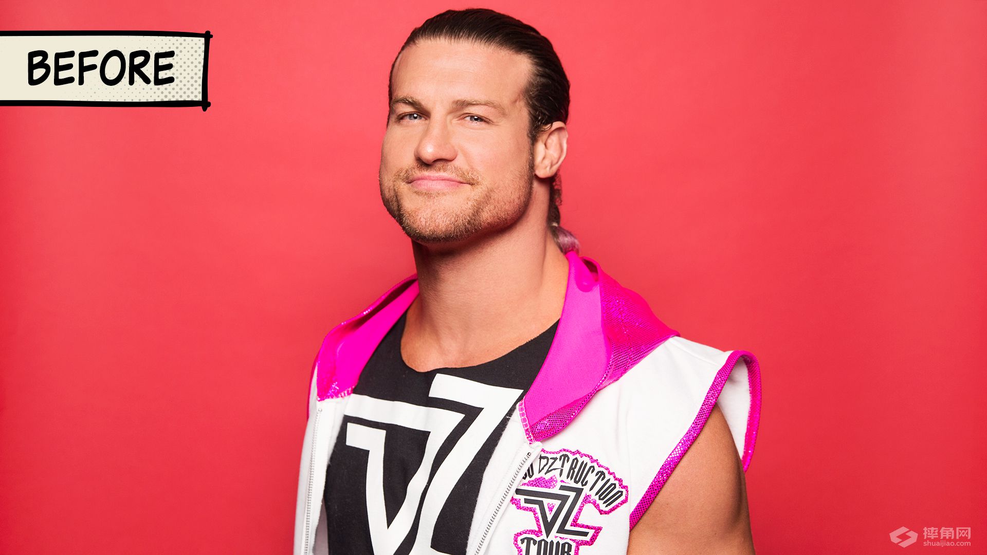 WWE选手赛前赛后对比