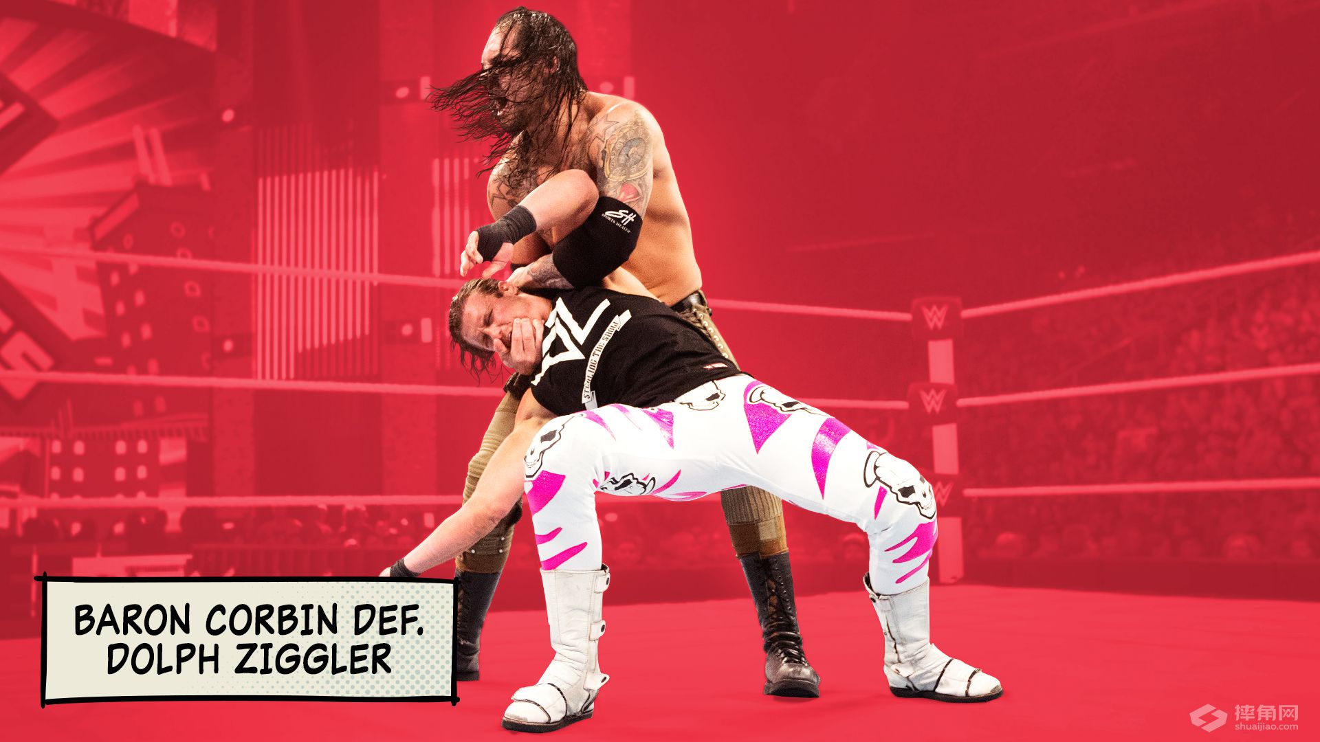 WWE选手赛前赛后对比