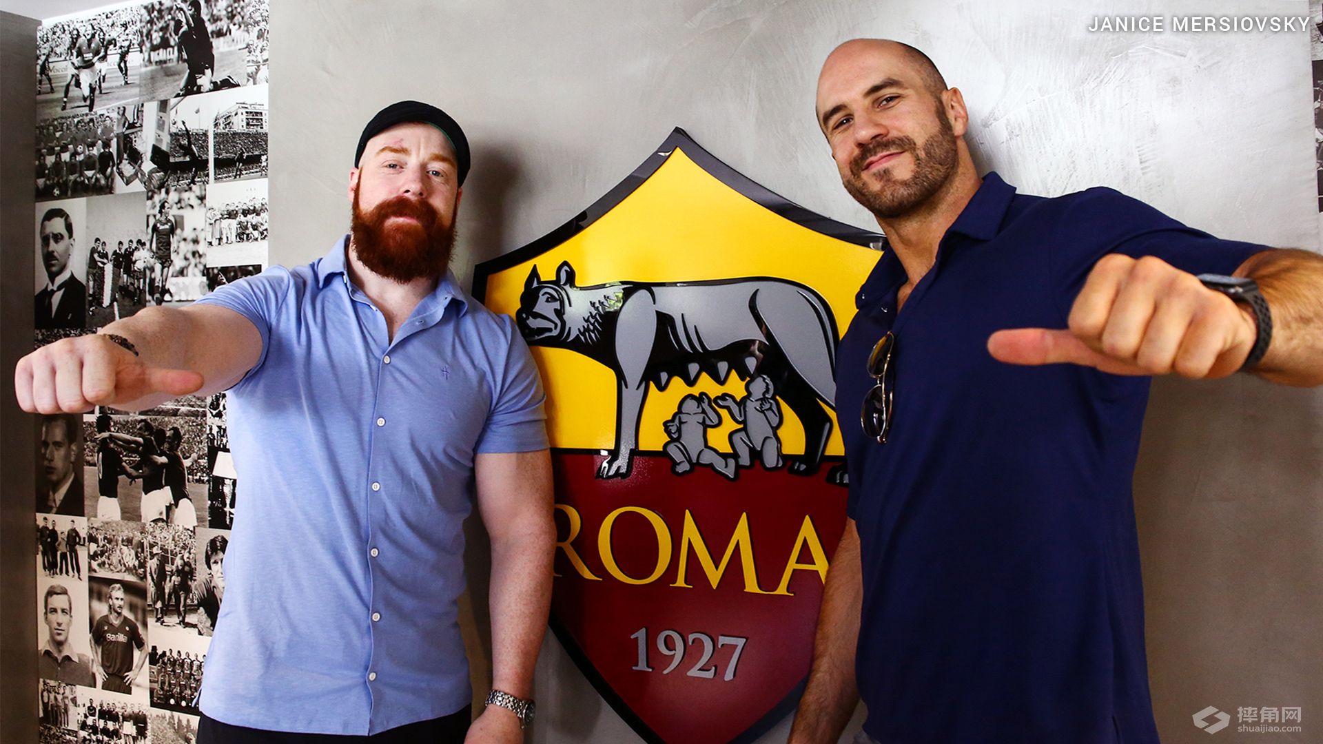 好基友组合希莫斯和塞萨罗一同参观罗马的俱乐部！