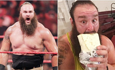 WWE黑羊参加大胃王比赛，赛后肚子撑胀就像怀孕待产！