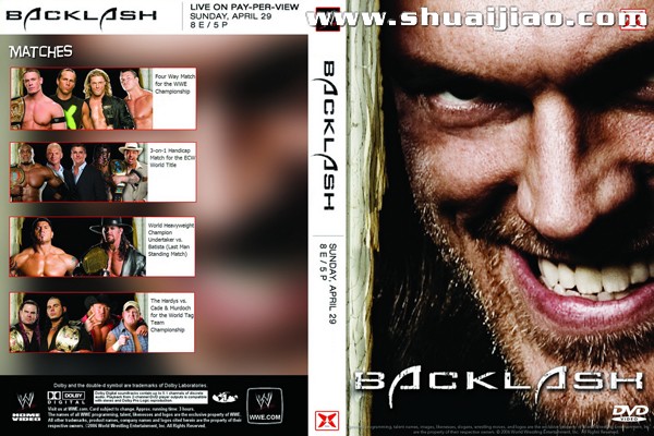 Backlash 2007 DVD封面