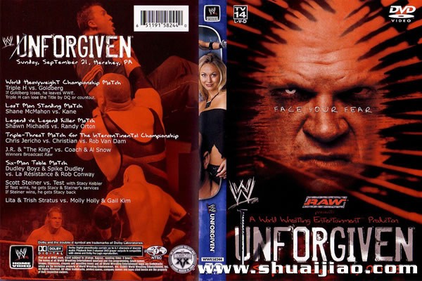 Unforgiven 2003 DVD封面