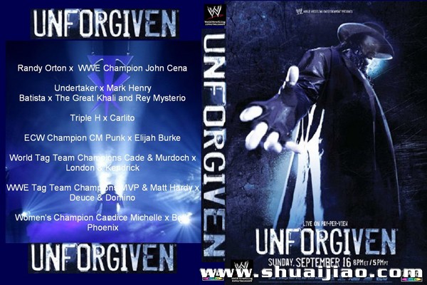 Unforgiven 2007 DVD封面
