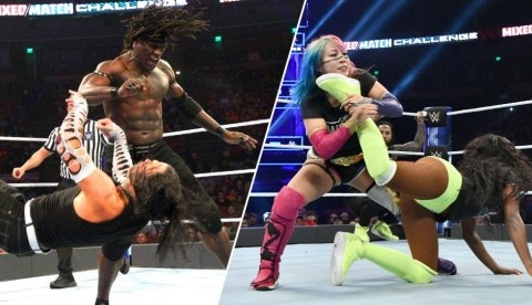 WWE2018男女混合双打赛第二季：卡梅拉急中生智，罗恩躺赢！