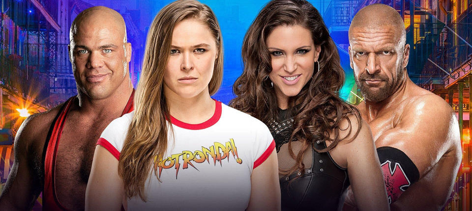 《WWE Wrestlemania 34》科特&隆达·罗西和权利夫妇谁将获胜？