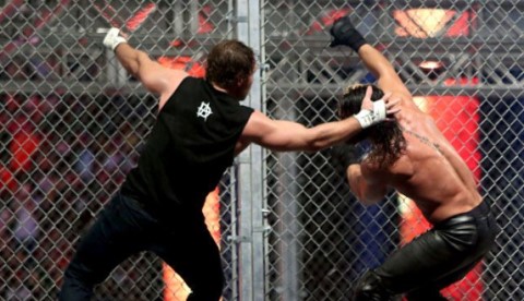 WWE地狱牢笼2014：罗林斯VS安布罗斯！