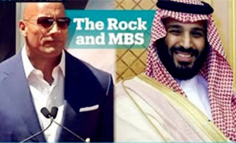 巨石强森被媒体翻旧账，称其会见沙特王子！网友：外媒都是喷子！