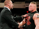 Triple H 欢迎莱斯纳回到WWE《RAW 2013.12.31》