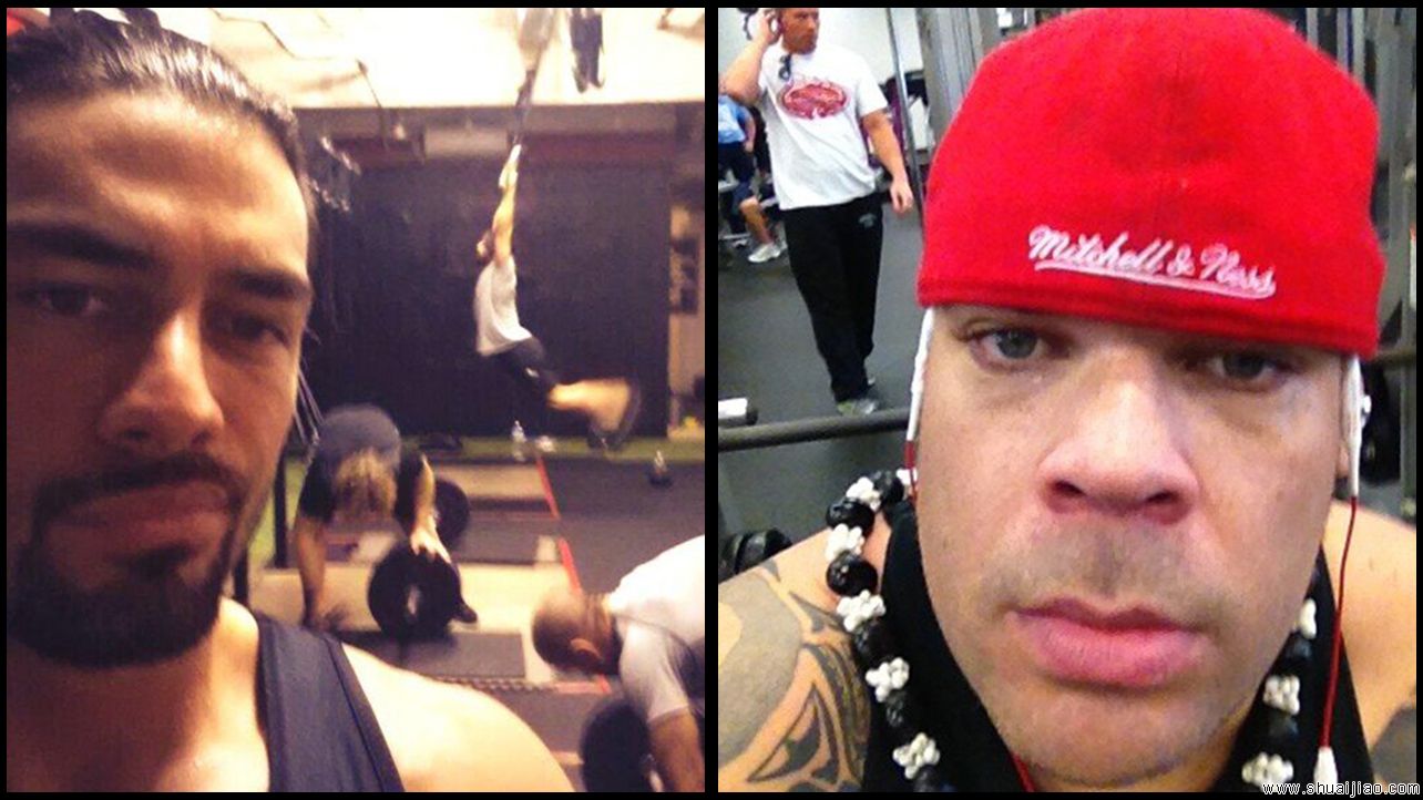 WWE男选手吊炸天的自拍系列