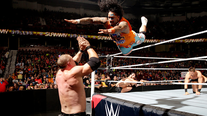 莱贝克&乌索兄弟 vs. 凯恩&米兹&达米安《RAW2014.12.09》