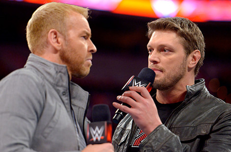 布洛克打断艾吉和克里斯塔的对话《RAW2014.12.30》